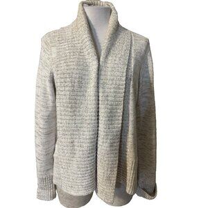 INC Cardigan Sweater Ivory Cream Brown Shimmer XL Extra Large Thick Cotton NEW